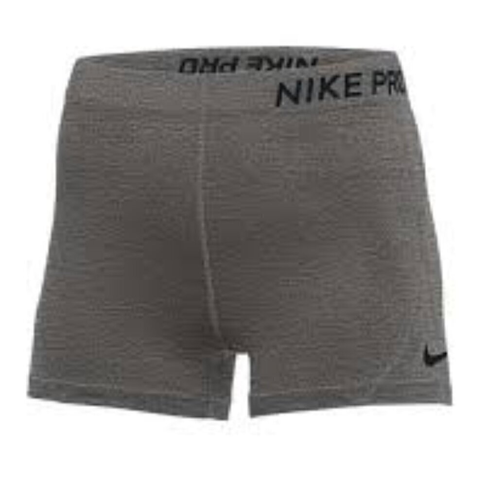 Nike Pro Dri-Fit Gray & Black Activewear Shorts Women's size M 3" Inseam